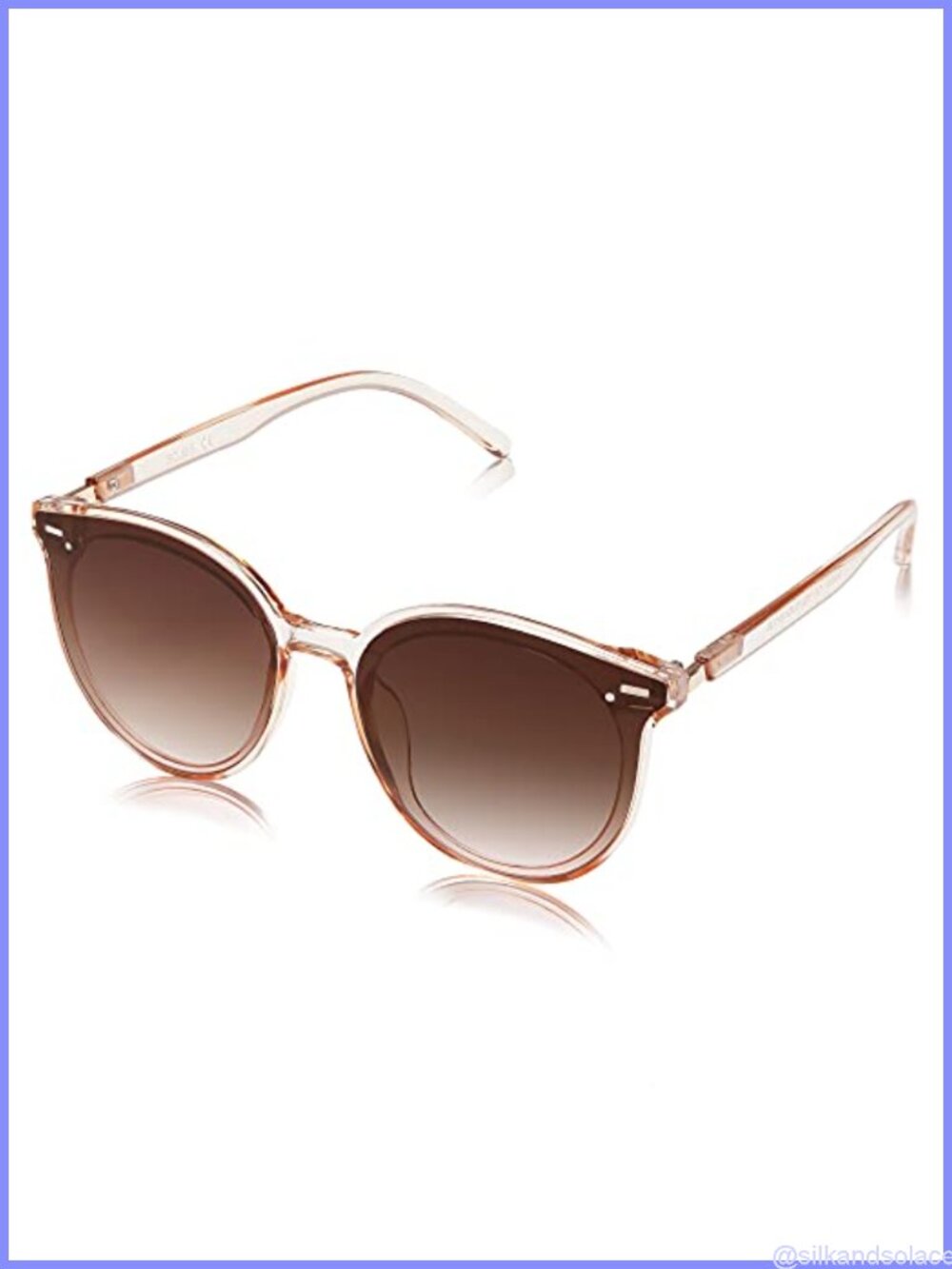 Retro Vintage Round Full-Frame Shield Sunglasses UV400 Gradient Lens
